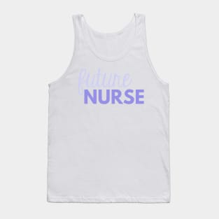 Purple Future Nurse with Thin Script Tank Top